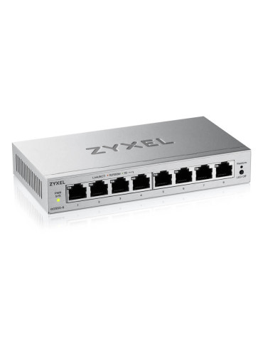 Zyxel GS1200-8V3 Hallittu L2 Gigabit Ethernet (10 100 1000) Työpöytä Harmaa