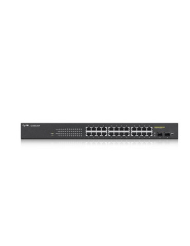 Zyxel GS1900-24HP Hallittu Gigabit Ethernet (10 100 1000) 1U Musta