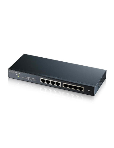 Zyxel GS1900-8 Hallittu L2 Gigabit Ethernet (10 100 1000) Musta