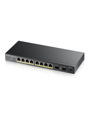 Zyxel GS1100-10HP v2 Hallitsematon Gigabit Ethernet (10 100 1000) Power over Ethernet -tuki Musta
