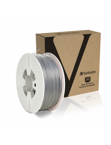 Verbatim 55319 Material för 3D-utskrifter Polylaktidsyra (PLA) Silver 1 kg