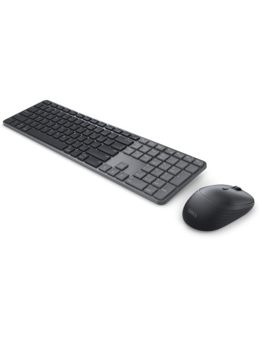 DELL Pro 7 Slim KM726 näppäimistö Sisältää hiiren Koti  Toimisto RF Wireless + Bluetooth QWERTY Pohjoismainen Musta
