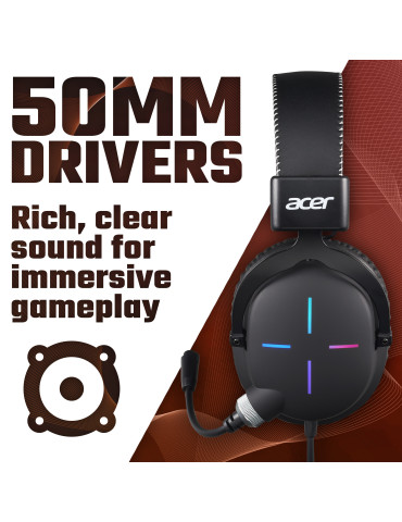 Acer Nitro Headset II NHW200 Kabel Huvudband Spela Svart