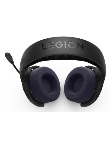 Lenovo Legion H410 Kuulokkeet Langaton Pääpanta Pelaaminen USB Type-C Bluetooth Musta, Purppura