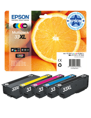 Epson Oranges Multipack 5-colours 33XL Claria Premium Ink
