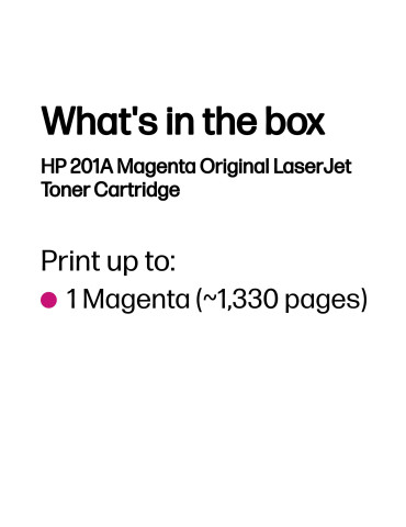 HP 201A, alkuperäinen magenta LaserJet-värikasetti
