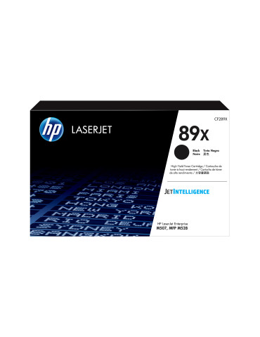 HP 89X alkuperäinen riittoisa musta LaserJet -värikasetti