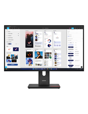 Lenovo ThinkVision T32UD-40 tietokoneen litteä näyttö 80 cm (31.5") 3840 x 2160 pikseliä 4K Ultra HD LCD Musta