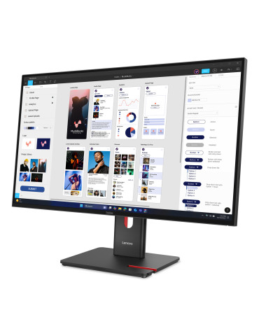 Lenovo ThinkVision T32UD-40 tietokoneen litteä näyttö 80 cm (31.5") 3840 x 2160 pikseliä 4K Ultra HD LCD Musta