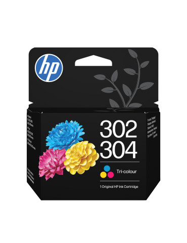 HP 302 304 trefärg originalbläckpatron