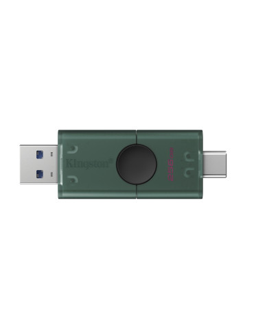 Kingston Technology DataTraveler DuoG2 USB-sticka 256 GB USB Type-A   USB Type-C 3.2 Gen 1 (3.1 Gen 1) Svart, Grön
