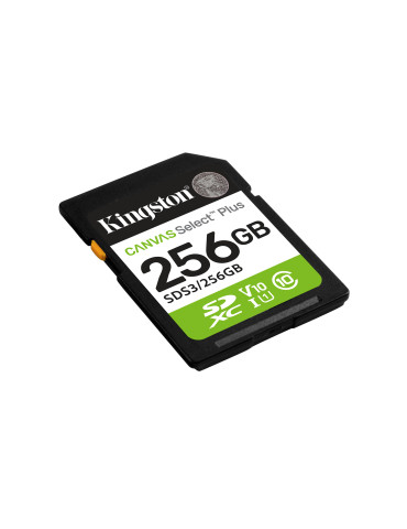 Kingston Technology 256GB SDXC Canvas Select Plus Gen3 150MB s C10 UHS-I U1 V10