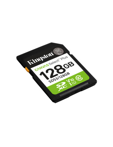 Kingston Technology Canvas Select Plus Gen3 128 GB SD UHS-I Klass 10