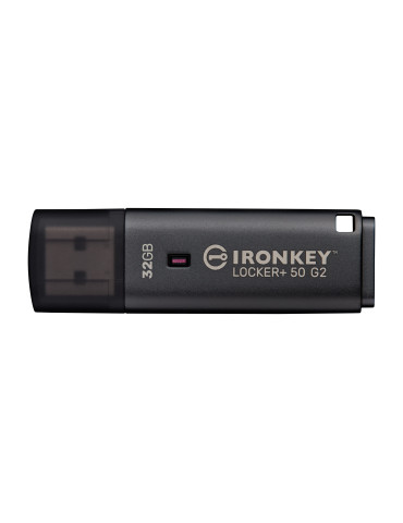 Kingston Technology IronKey Locker+ 50 G2 USB-sticka 32 GB USB Type-A 3.2 Gen 1 (3.1 Gen 1) Svart