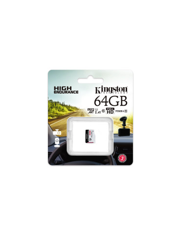 Kingston Technology High Endurance 64 GB MicroSD UHS-I Class 10