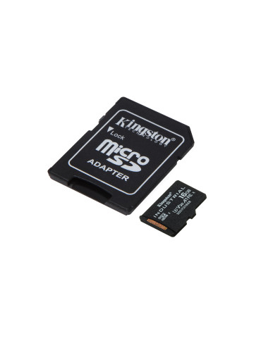 Kingston Technology 16GB microSDHC Industrial C10 A1 pSLC Card + SD Adapter