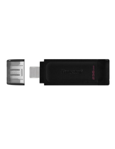 Kingston Technology DataTraveler 70 USB-sticka 256 GB USB Type-C 3.2 Gen 1 (3.1 Gen 1) Svart