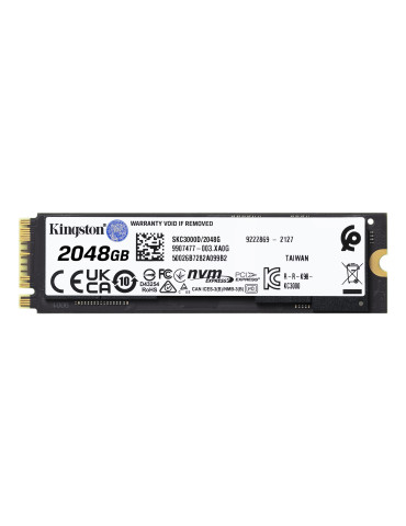 Kingston Technology KC3000 2 TB M.2 PCI Express 4.0 NVMe 3D TLC