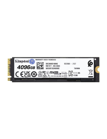 Kingston Technology KC3000 4 TB M.2 PCI Express 4.0 NVMe 3D TLC