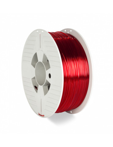 Verbatim 55054 Material för 3D-utskrifter Polyetentereftalatglykol (PETG) Röd, Transparent 1 kg