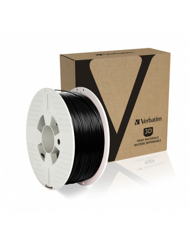 Verbatim 55318 Material för 3D-utskrifter Polylaktidsyra (PLA) Svart 1 kg