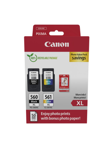 Canon 3712C008 mustekasetti 2 kpl Alkuperäinen Korkea (XL) värintuotto Musta, Syaani, Magenta, Keltainen