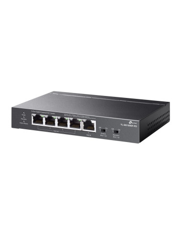 TP-Link TL-SG1005P-PD verkkokytkin Gigabit Ethernet (10 100 1000) Power over Ethernet -tuki Musta