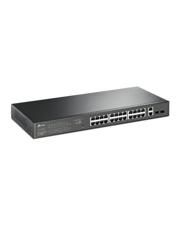 TP-Link TL-SG1428PE verkkokytkin Hallittu L2 Gigabit Ethernet (10 100 1000) Power over Ethernet -tuki 1U Musta