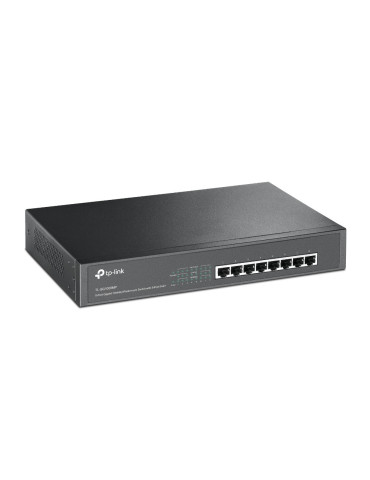 TP-Link TL-SG1008MP verkkokytkin Hallitsematon Gigabit Ethernet (10 100 1000) Power over Ethernet -tuki Musta