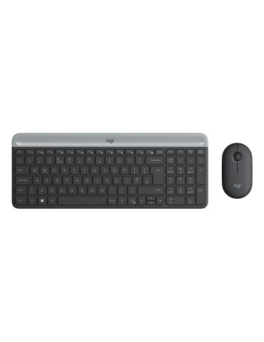 Logitech 920-009200 keyboard Mouse included Universal RF Wireless QWERTY Nordic Graphite