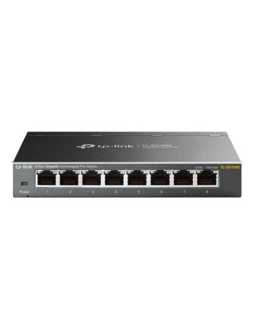 TP-Link TL-SG108E network switch Managed L2 Gigabit Ethernet (10 100 1000) Black