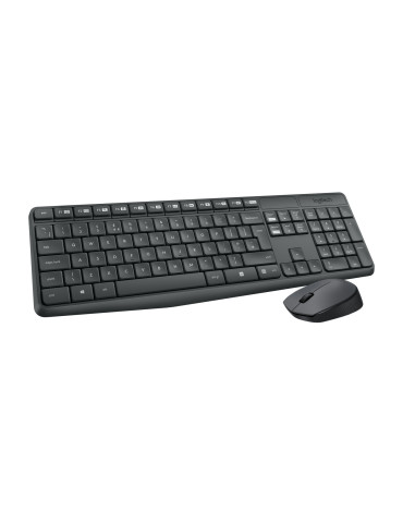 Logitech 920-007921 keyboard Mouse included Universal RF Wireless QWERTY Nordic Gray