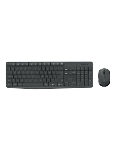 Logitech 920-007921 keyboard Mouse included Universal RF Wireless QWERTY Nordic Gray