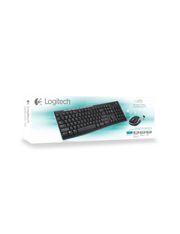 Logitech 920-004535 keyboard Mouse included Universal RF Wireless QWERTY Nordic Black