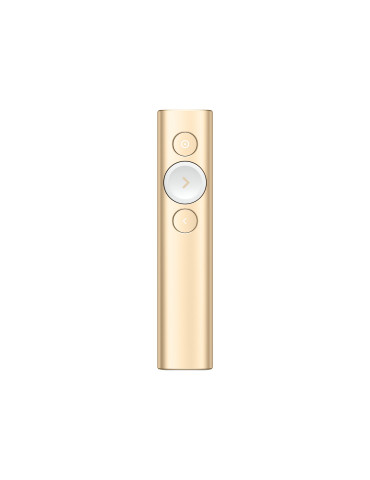 Logitech Spotlight wireless presenter Bluetooth RF Gold