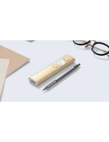 Logitech Spotlight wireless presenter Bluetooth RF Gold