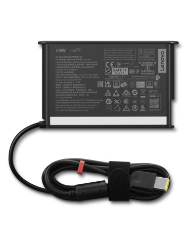 Lenovo 4X21L38724 virta-adapteri ja vaihtosuuntaaja Sisätila Musta