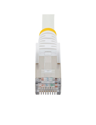 StarTech.com 7,5 m CAT6a Ethernet-kabel - Vit - Low Smoke Zero Halogen (LSZH) - 10 GbE 500 MHz 100 W PoE++ Hakfri RJ-45 med