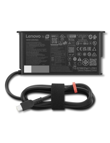 Lenovo 4X21U28818 virta-adapteri ja vaihtosuuntaaja Sisätila 140 W Musta