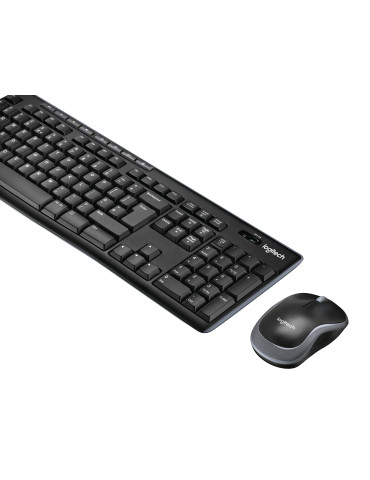 Logitech 920-004535 keyboard Mouse included Universal RF Wireless QWERTY Nordic Black