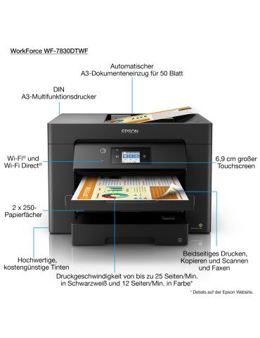 Epson WorkForce WF-7830DTWF Inkjet A3 4800 x 2400 DPI Wi-Fi