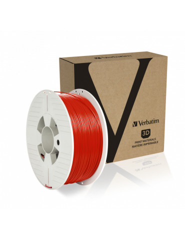 Verbatim 55053 3D printing material Polyethylene Terephthalate Glycol (PETG) Red 2.2 lbs (1 kg)