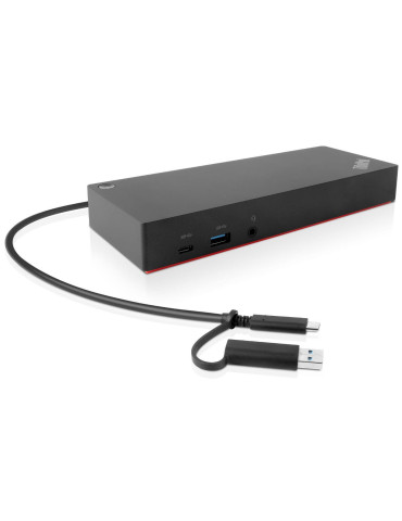 Lenovo 40AF0135EU laptop dock port replicator Wired Black