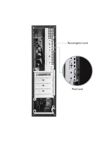 Chieftec DT-10B-300 datorväskor Small Form Factor (SFF) Svart 300 W