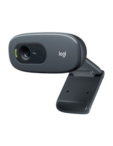 Logitech C270 HD webcam 3 MP 1280 x 720 pixels USB Gray, Dark Gray