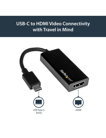 StarTech.com USB-C till HDMI-adapter med 4K 30 Hz - Svart