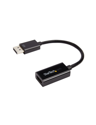 StarTech.com DisplayPort till HDMI 4K-konverterare – DisplayPort 1.2 till HDMI aktiv adapter för DP-kapabel stationär bärbar