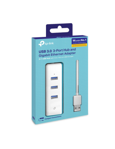TP-Link UE330 laptop dock port replicator Wired USB 3.2 Gen 1 (3.1 Gen 1) Type-A White