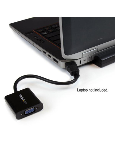 StarTech.com HD2VGAE2 video cable adapter Black