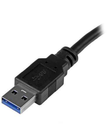 StarTech.com USB312SAT3CB kaapelin sukupuolenvaihtaja USB 3.1 A SATA 7+15 pin Musta